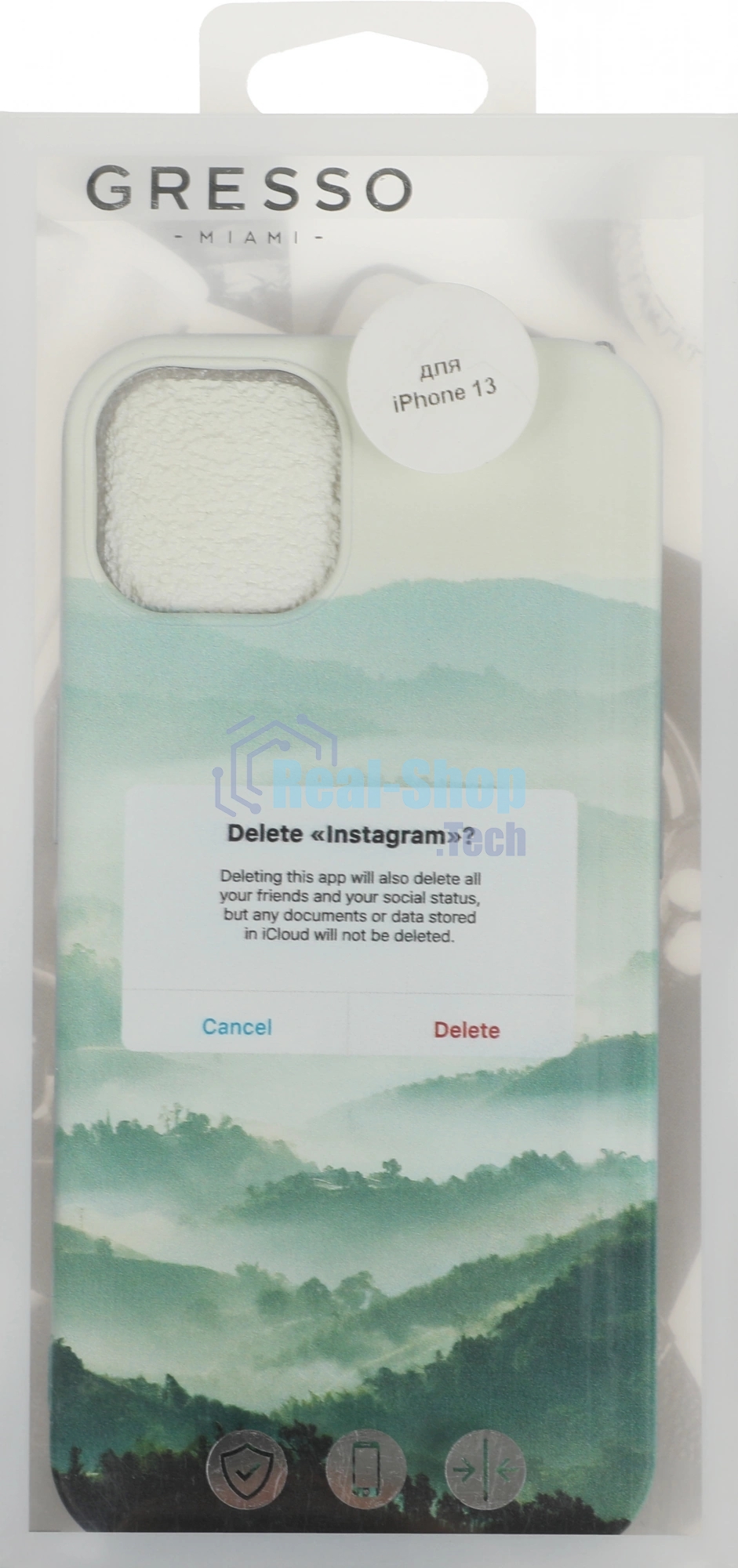 Чехол (клип-кейс) Gresso Meridian, для iPhone 13, зеленый gr17aaae8894