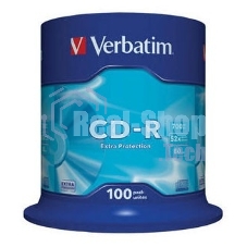 Диск CD-R Verbatim 700Mb 52x Cake Box (100шт) (43411)