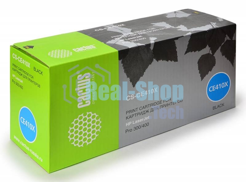 Картридж лазерный Cactus CS-CE410X черный (4000 стр.) для HP CLJ Pro 300 Color M351/Pro 400 Color M451
