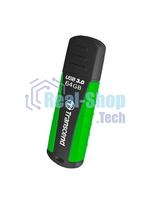 Флешка USB Transcend JetFlash 810 (TS64GJF810), 64Gb, USB 3.0, R/W 100/40, черный/зеленый