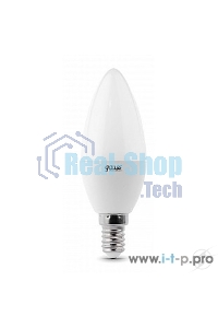 Лампа светодиодная LED Gauss 8Вт E14 220В 4100К Elementary свеча 33128
