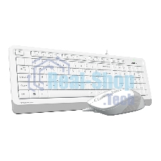 Комплект клавиатура + мышь A4Tech Fstyler F1010 клав:белый/серый мышь:белый/серый USB Multimedia