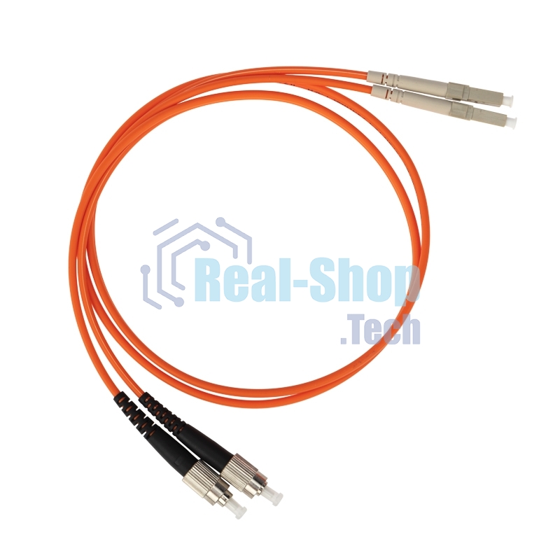 Патч-корд оптический переходной Rexant (MM), 50/125 (OM2), LC/UPC-FC/UPC, (Duplex), LSZH, 1м