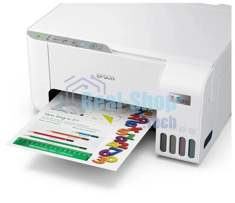 МФУ струйное Epson L3256 (C11CJ67407/C11CJ67414/C11CJ67421/C11CJ67519/C11CJ67504/C11CJ67524/C11CJ67516), A4 цветное, печ. до 10 стр/мин. (ч/б) до 5 стр/мин. (цвет), 1440 x 5760 dpi (печать) 1200x2400dpi (скан.), USB, Wi-Fi