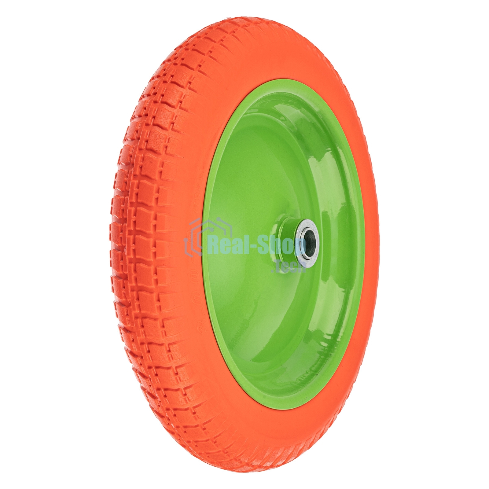 Колесо полиуретановое Сибртех 3.00-8, длина оси 90мм, подшипник 20мм