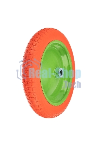 Колесо полиуретановое Сибртех 3.00-8, длина оси 90мм, подшипник 20мм