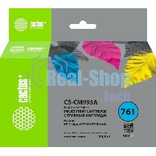 Картридж струйный Cactus CS-CM995A №761 серый (400мл) для HP DesignJet T7100/Т7200