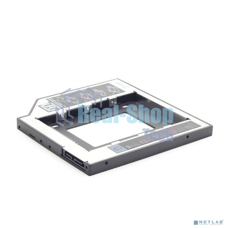 Низкопрофильный адаптер Gembird MF-95-01 для 2.5-дюймового накопителя в отсек 5.25 дюйма, 9,5 мм