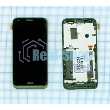 Дисплей для Asus PadFone 2 A68, черный с рамкой