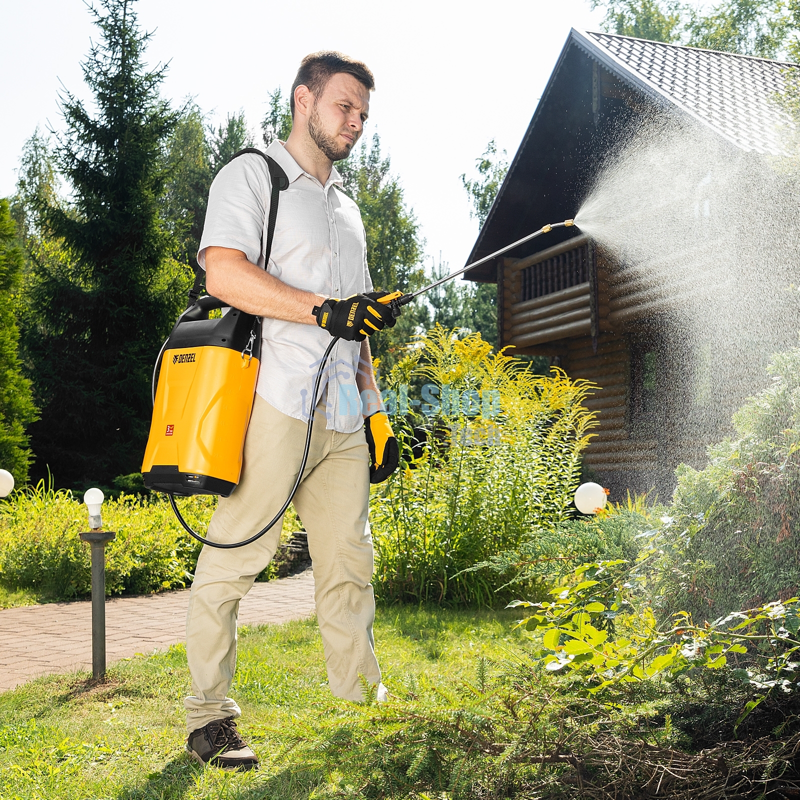 Опрыскиватель аккумуляторный Denzel D-8LI, 8 л, 12 В, 2 А·ч