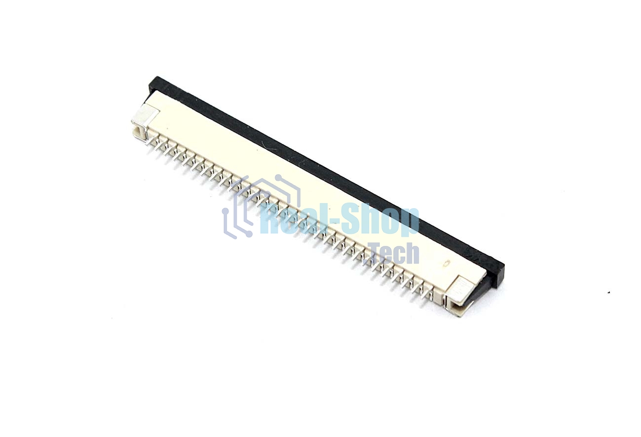 Разъем FPC Half Coverage Top Contact 1.0K-BS-30PWB 30 pin высота 2мм шаг 1мм