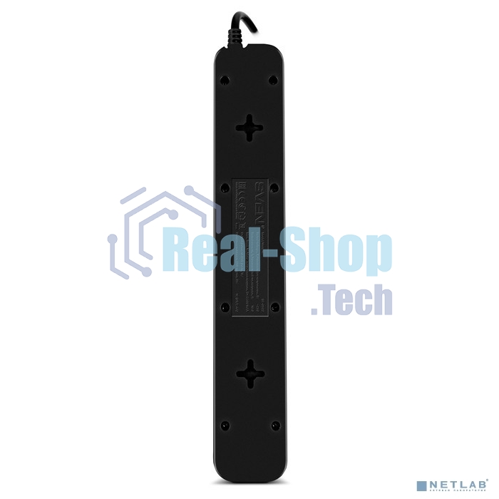 Фильтр SVEN SF-05LU 1,8 м (5 евро розеток,2хUSB(2,4А)) черный, цветная коробка Surge protector SVEN SF-05LU 1,8 м (5 евро розеток,2хUSB(2,4А)) черный, цветная коробка