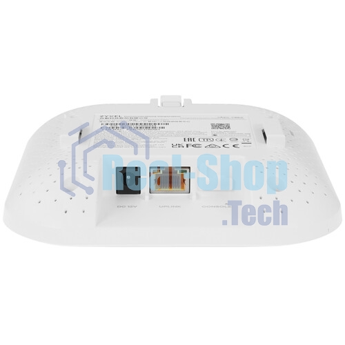 Точка доступа Zyxel NebulaFlex NWA50AX PRO, WiFi 6, 802.11a/b/g/n/ac/ax (2,4 и 5 ГГц), MU-MIMO, антенны 3x3, до 575+2400 Мбит/с, 1xLAN 2.5GE, PoE, без поддержки Captive portal и WPA-Enterprise, защита от 4G/5G, БП в комплекте