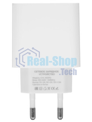 Сетевое зарядное устройство Maxvi CHL-601PD 18W, 3A, QC 3.0, PD 3.0, 1xUSB-C, белый