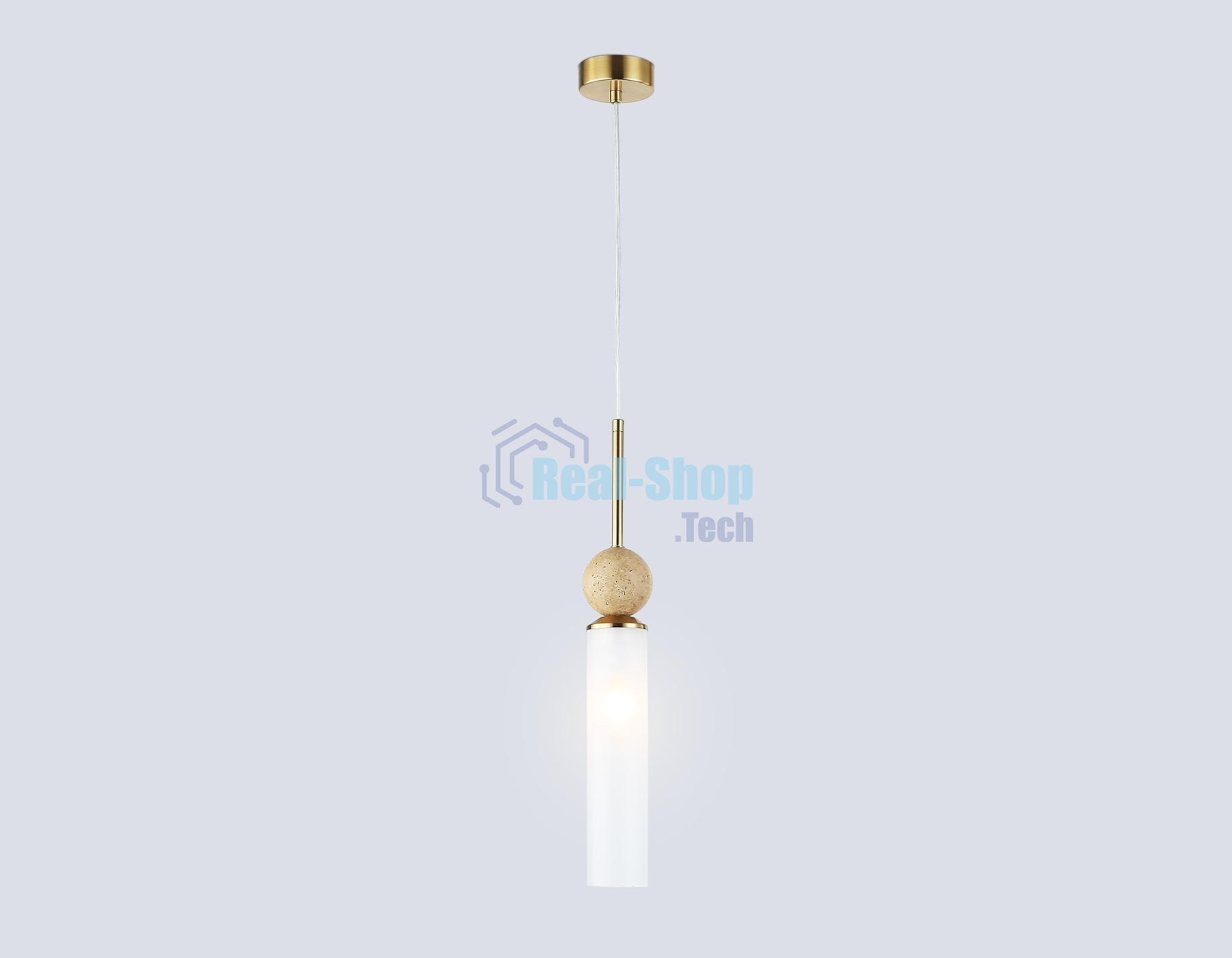 Светильник Ambrella light LH53256 BS/FR латунь/белый матовый E14 max 40W D80*470