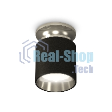 Светильник Ambrella Light XS6302122 SBK/PSL черный песок/серебро полированное MR16 GU5.3 (N6903, C6302, N6112)