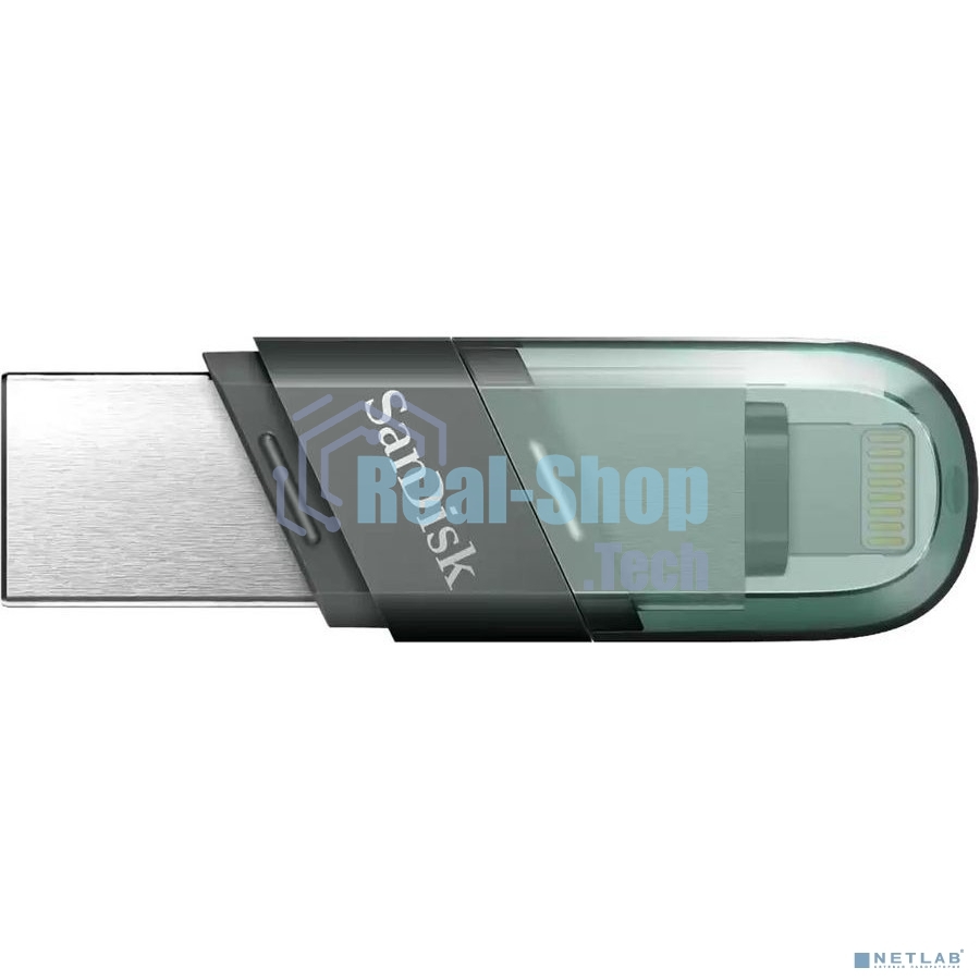 Флешка USB Sandisk 32Gb iXpand Flip SDIX90N-032G-GN6NN USB3.1 зеленый/серебристый