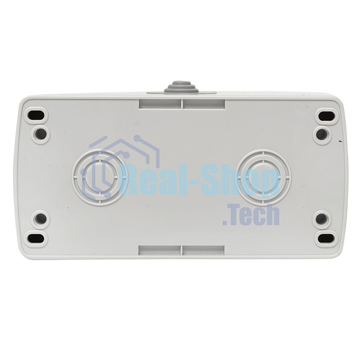 Розетка EKF Мурманск EFR16-129-30-54 2-местная 16А с заземлением с крышкой IP54 серый с защитными шторками