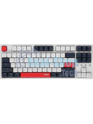 Клавиатура проводная Acer OKW305, USB, белый