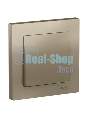 Выключатель 1-кл. СП AtlasDesign 10А IP20 (сх. 1) 10AX в сборе шампань SchE ATN000512