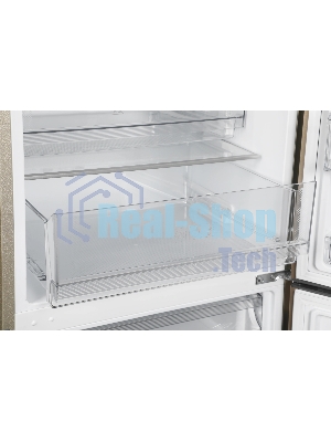 Холодильник Haier C2F637CGGU1 золотистый, двухкамерный, 278/108л, морозилка снизу, No Frost