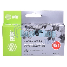 Картридж струйный Cactus CS-CLI481XXLBK черный (12 мл) для Canon Pixma TR7540/TR8540/TS6140/TS8140 Картридж струйный Cactus CS-CLI481XXLBK черный (12 мл) для Canon Pixma TR7540/TR8540/TS6140/TS8140