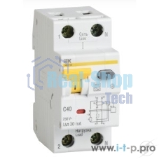 Выключатель автоматический дифференциального тока ИЭК 2п 20А/30мА CАВДТ 32 MAD22-5-020-C-30