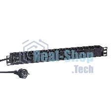 Блок розеток горизонтальный ExeGate ServerPro PDU-19H013 Al-6C19-EU3-SW, 19