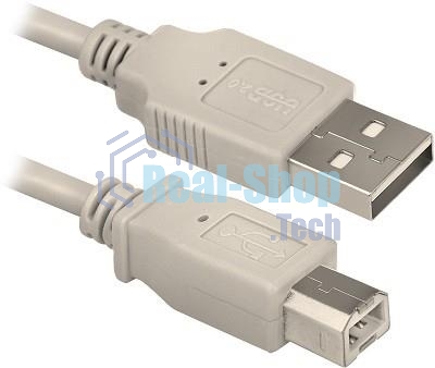 Кабель Defender USB04-06p.bagКабель USB 2.0 для соед. 1.8м AM/BM, пакет