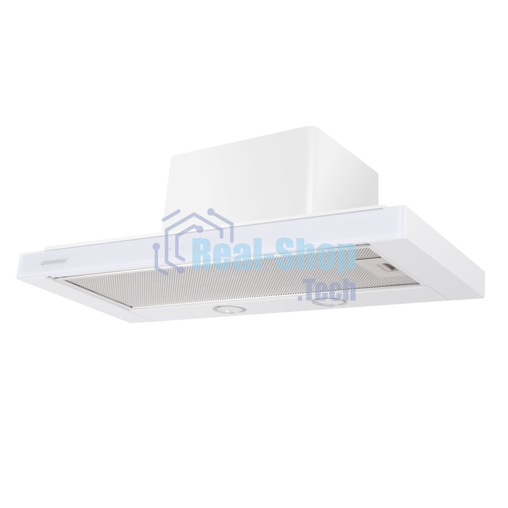 Вытяжка встраиваемая Maunfeld Ouse Touch Glass 60 белый, 60 см, 750 куб. м/ч, 48 дБ
