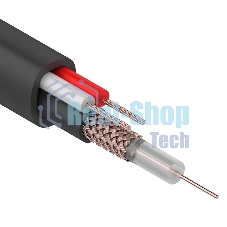 Кабель Rexant КВК-П-1,5+2x0,75 мм² (Cu/Cu) черный (бухта 200 м) 01-4015