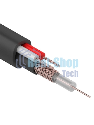 Кабель Rexant КВК-П-1,5+2x0,75 мм² (Cu/Cu) черный (бухта 200 м) 01-4015