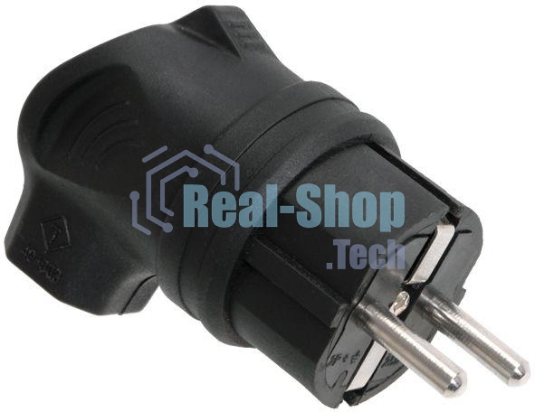 Вилка электрич. с боковым вводом ОМЕГА с заземл. IP44 ВБу3-1-0м каучук ИЭК PKR01-U-016-2-K02