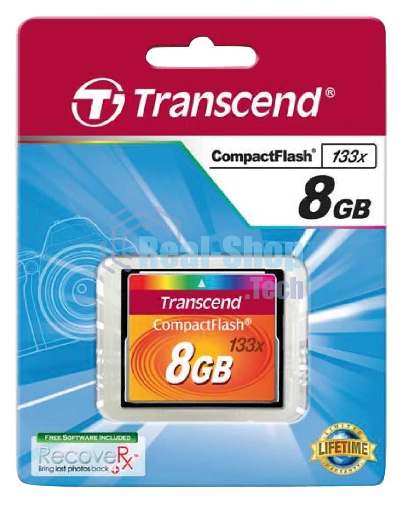 Флеш карта CF 8Gb Transcend TS8GCF133 w/o adapter