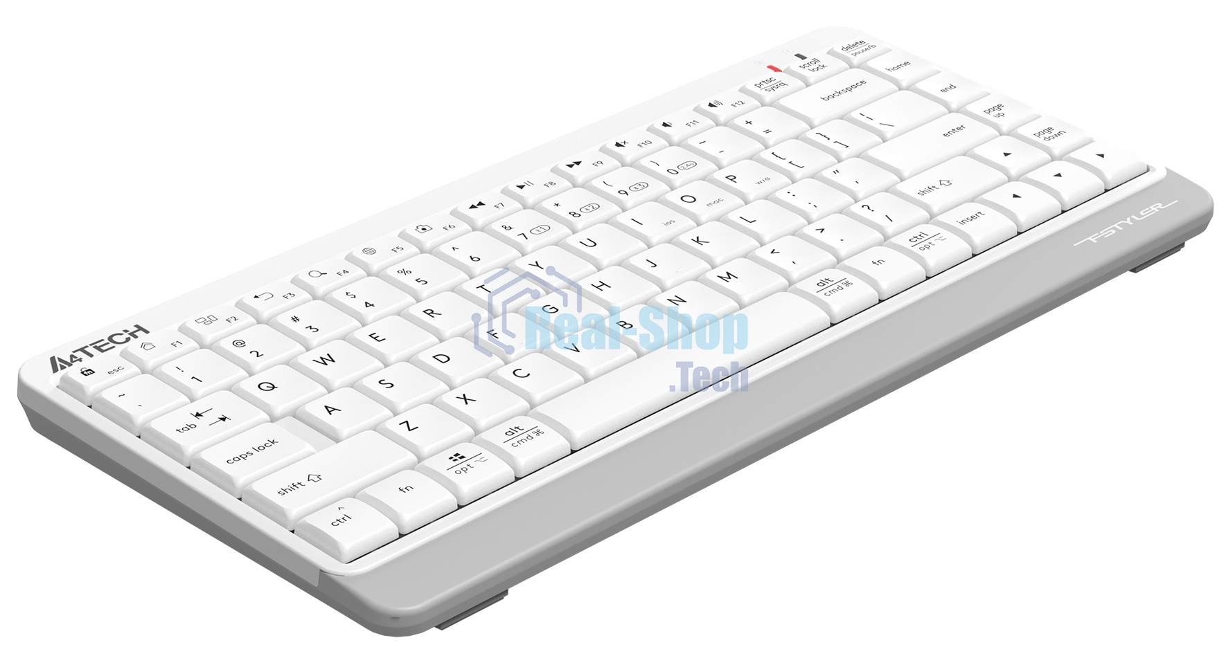 Клавиатура беспроводная A4Tech Fstyler FBK11 USB, Bluetooth/Радиоканал, белый/серый