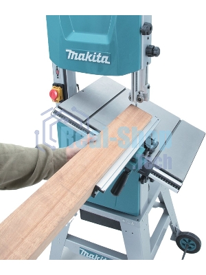 Пила Makita LB1200F ленточная [LB1200F] 900Вт,400\800м\мин,рез-165х305мм,81.2кг,кор,стол на ножках,подсв,угл направляющая+5полотен