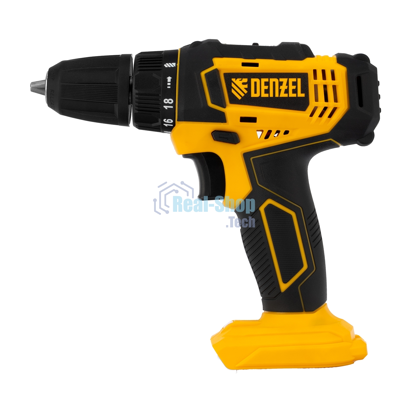 Дрель-шуруповерт аккумуляторная Denzel CDL-18-0, 18В, Без АКБ и ЗУ