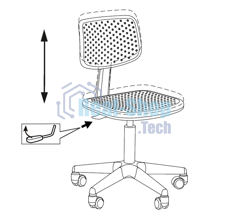 Кресло детское Бюрократ CH 200 белый пластик крестов. пластик