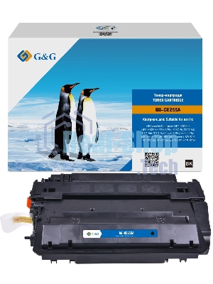 Картридж лазерный G&G GG-CE255A черный (6000 стр.) для HP LJ Enterprise MFP M525c/P3015n/LJ Pro M521dn MFP/M521dw MFP