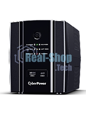 Источник бесперебойного питания CyberPower UT2200EG ИБП Line-Interactive, Tower, 2200VA/1320W USB/RJ11/45/USB charger A/C (4 EURO) NEW, 12В/9 Ач х 1