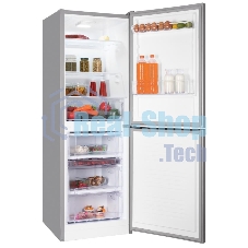Холодильник Nordfrost NRB 151 S серебристый, двухкамерный 170/115 л морозилка снизу, ручная разморозка
