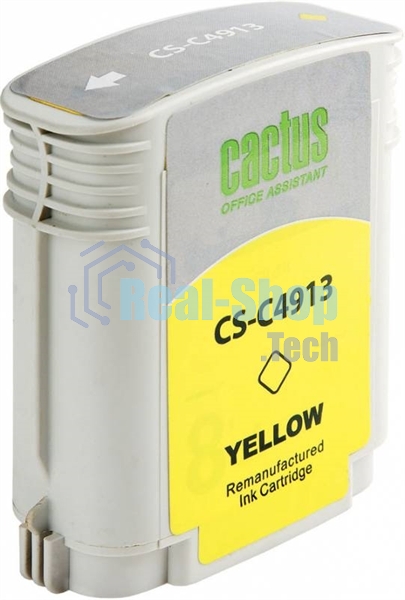 Картридж струйный Cactus CS-C4913 №82 желтый (72 мл) для HP Design Jet 500/800C