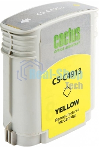 Картридж струйный Cactus CS-C4913 №82 желтый (72 мл) для HP Design Jet 500/800C