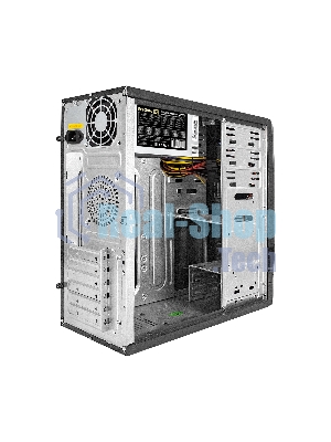 Компьютерный корпус Miditower ExeGate EX280386RUS CP-604 Black, ATX, (CP350W, 80мм), 2хUSB, Audio