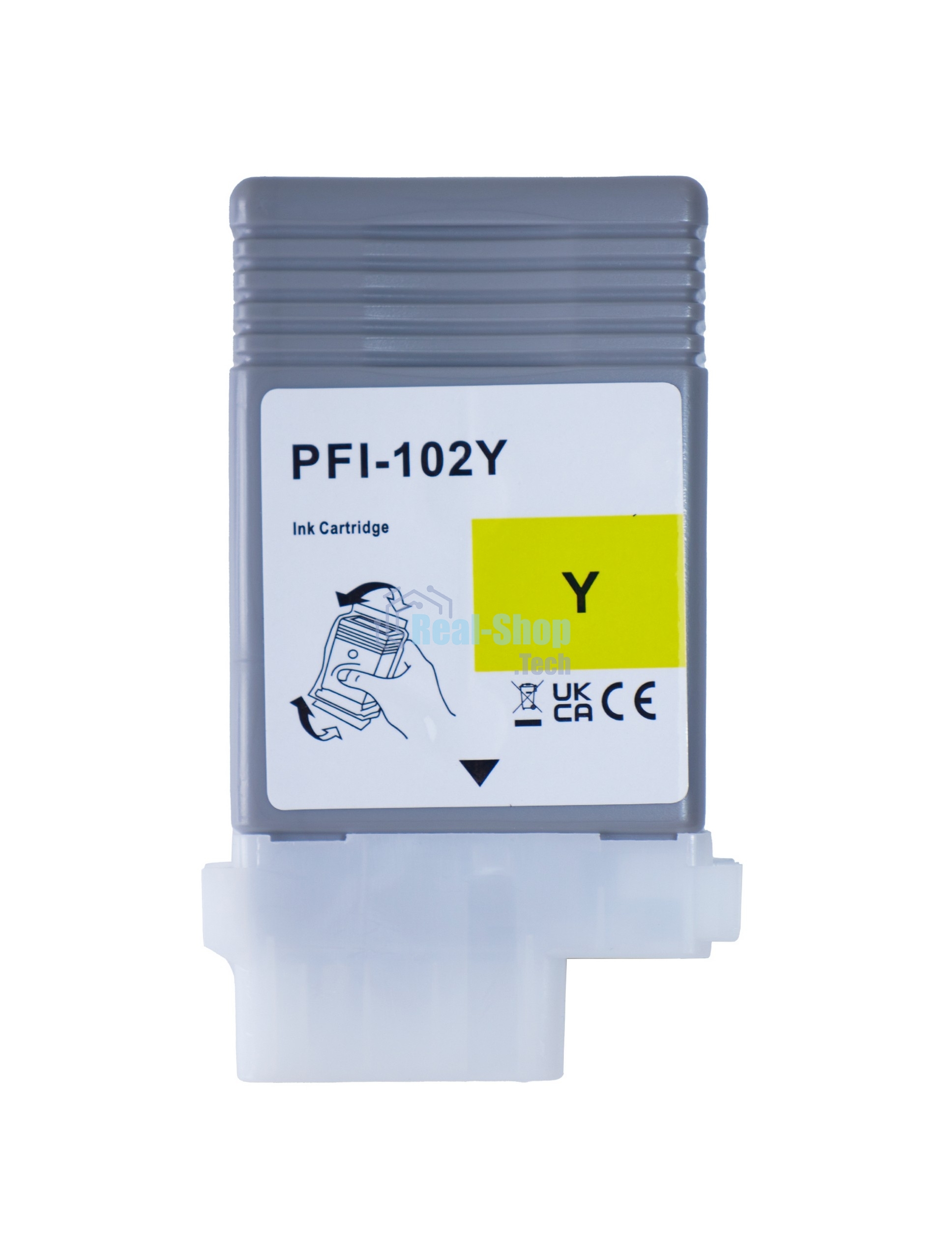 Картридж струйный Sakura 0898B001 (PFI-102Y) для Canon, желтый, 130 мл.