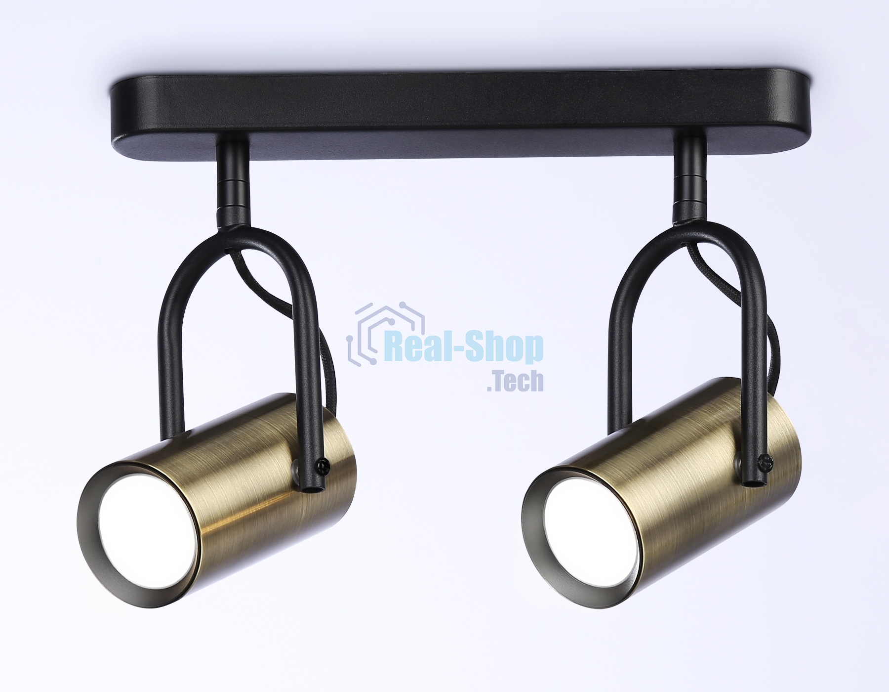 Светильник Ambrella light TA13194/2 BK/SB черный/бронза GU10/2 max 12W 260*100*195