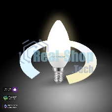 BLE1438/ Светодиодная лампа Свеча Smart LED C37 Е14 5W 3300К-6500К CCT+DIM