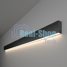 Линейный светодиодный накладной односторонний светильник 128см 25W 4200K черная шагрень 101-100-30-128