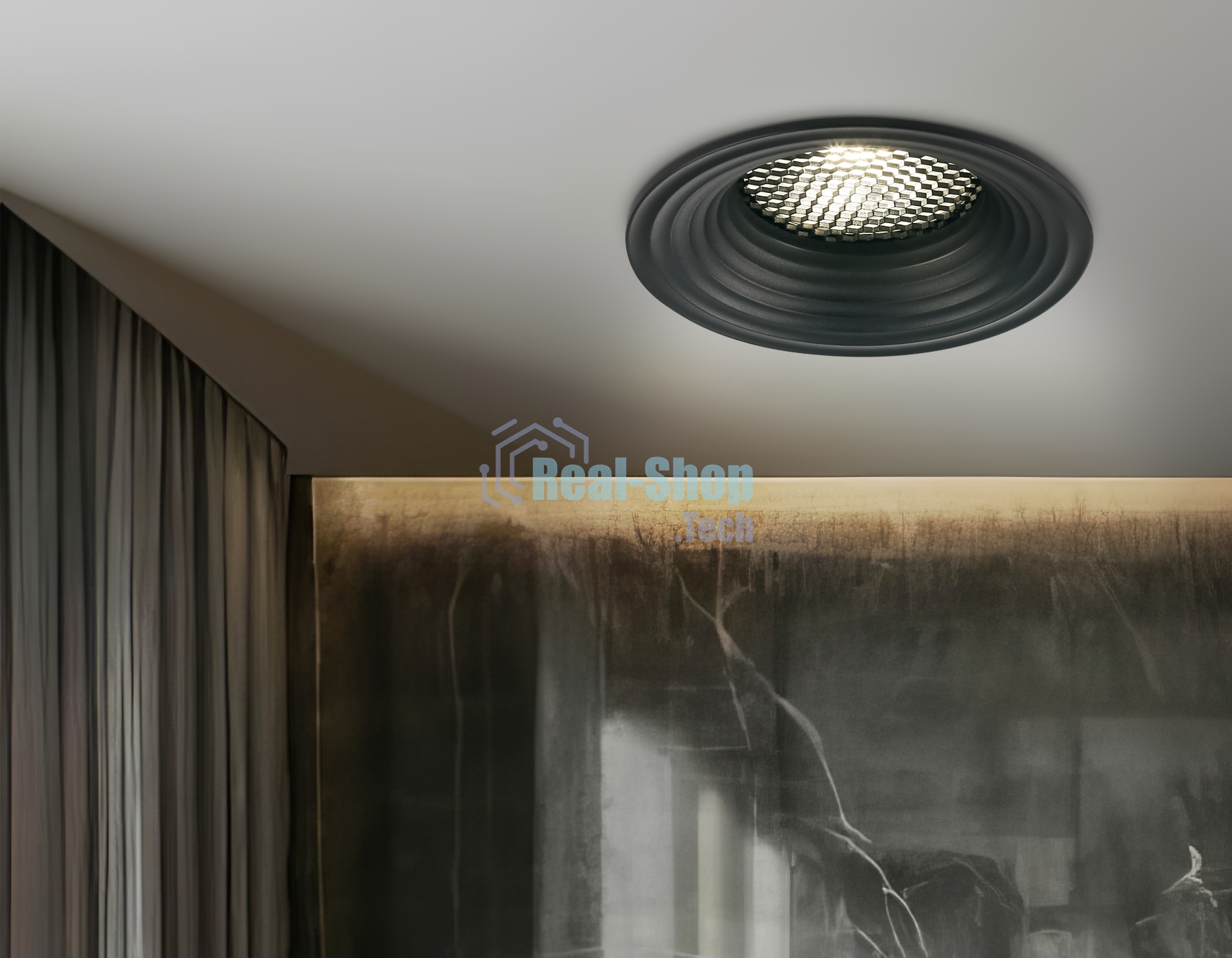 TN102862 BK черный MR16 GU5.3 D90*40
