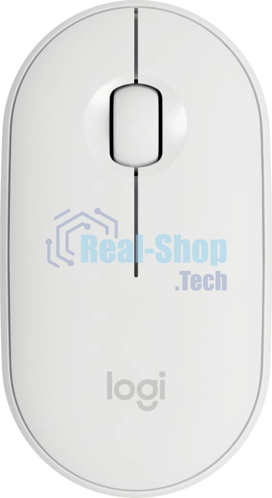 Мышь беспроводная Logitech Pebble M350 белый, 1000 dpi, радиоканал, Bluetooth, USB, кнопки - 3